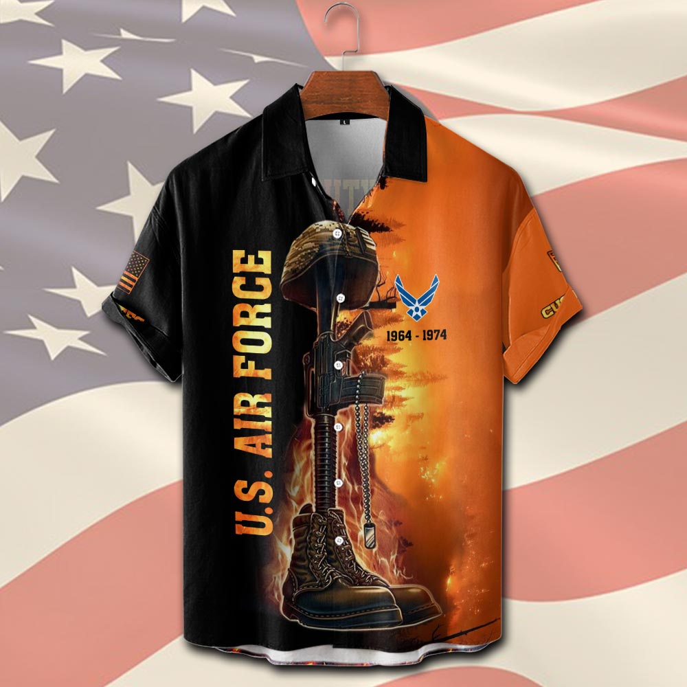 US Air Force , E 4 Air Force Sergeant - Short Sleeve Button Shirt - Image 2