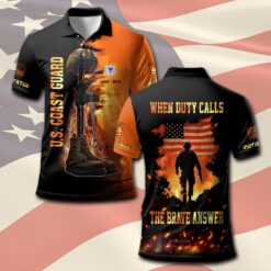 US Coast Guard, E 9 Gold - Polo Shirt