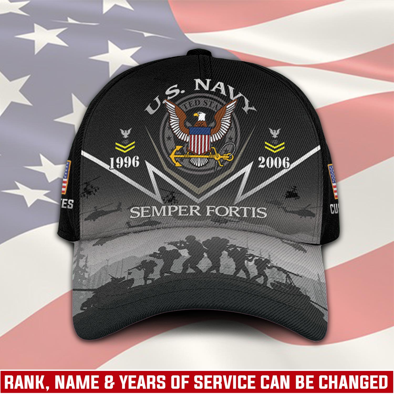 US Navy, Honor, Duty, Service - Classic Cap