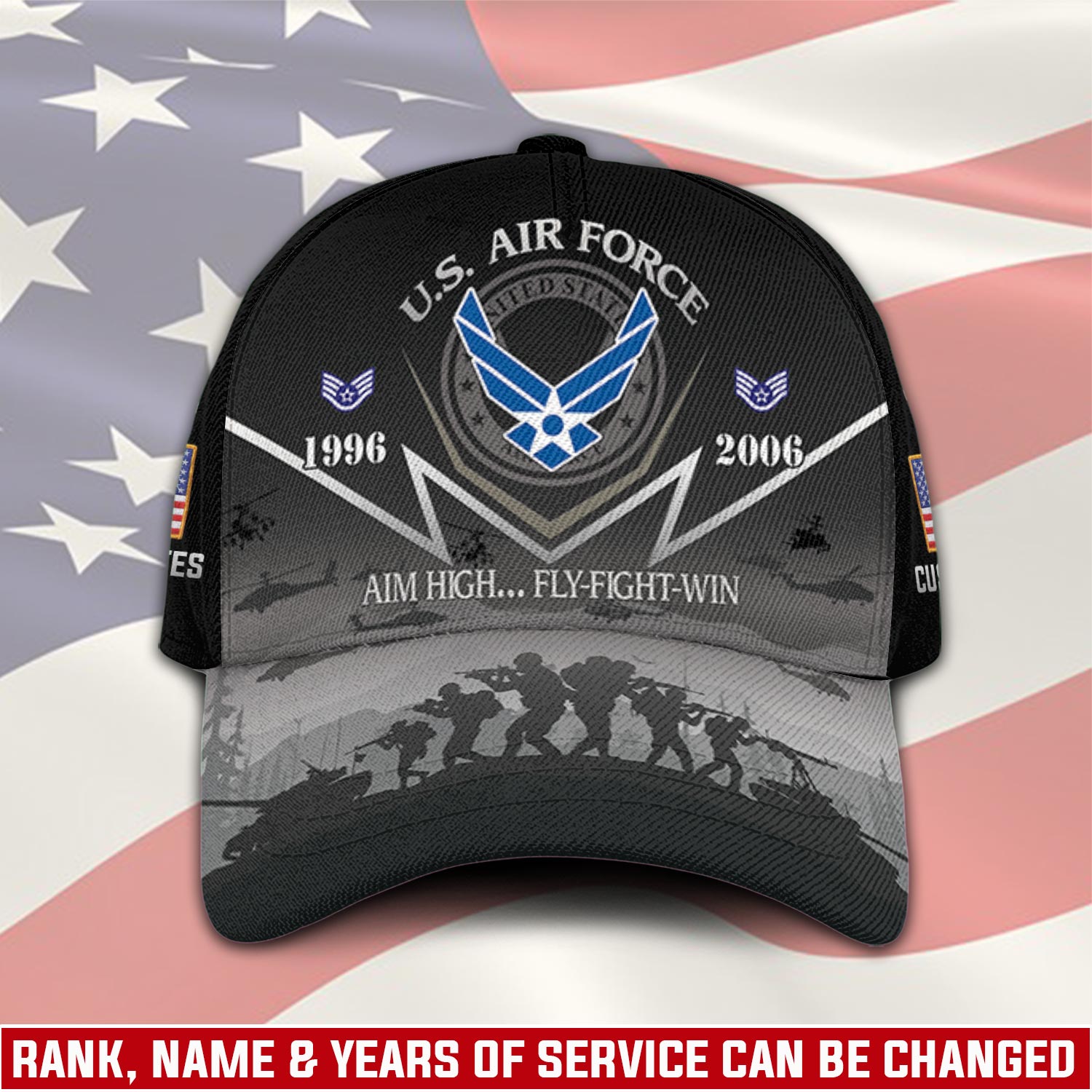 US Air Force, E 6 Air Force Technical Sergeant - Classic Cap