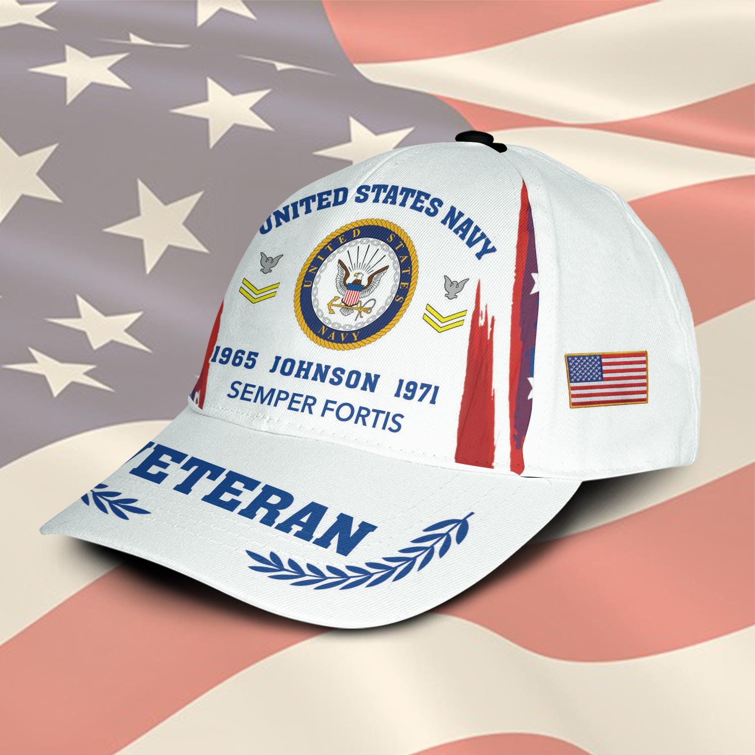 US Navy, Remember - Honor - Respect - Classic Cap - Image 2
