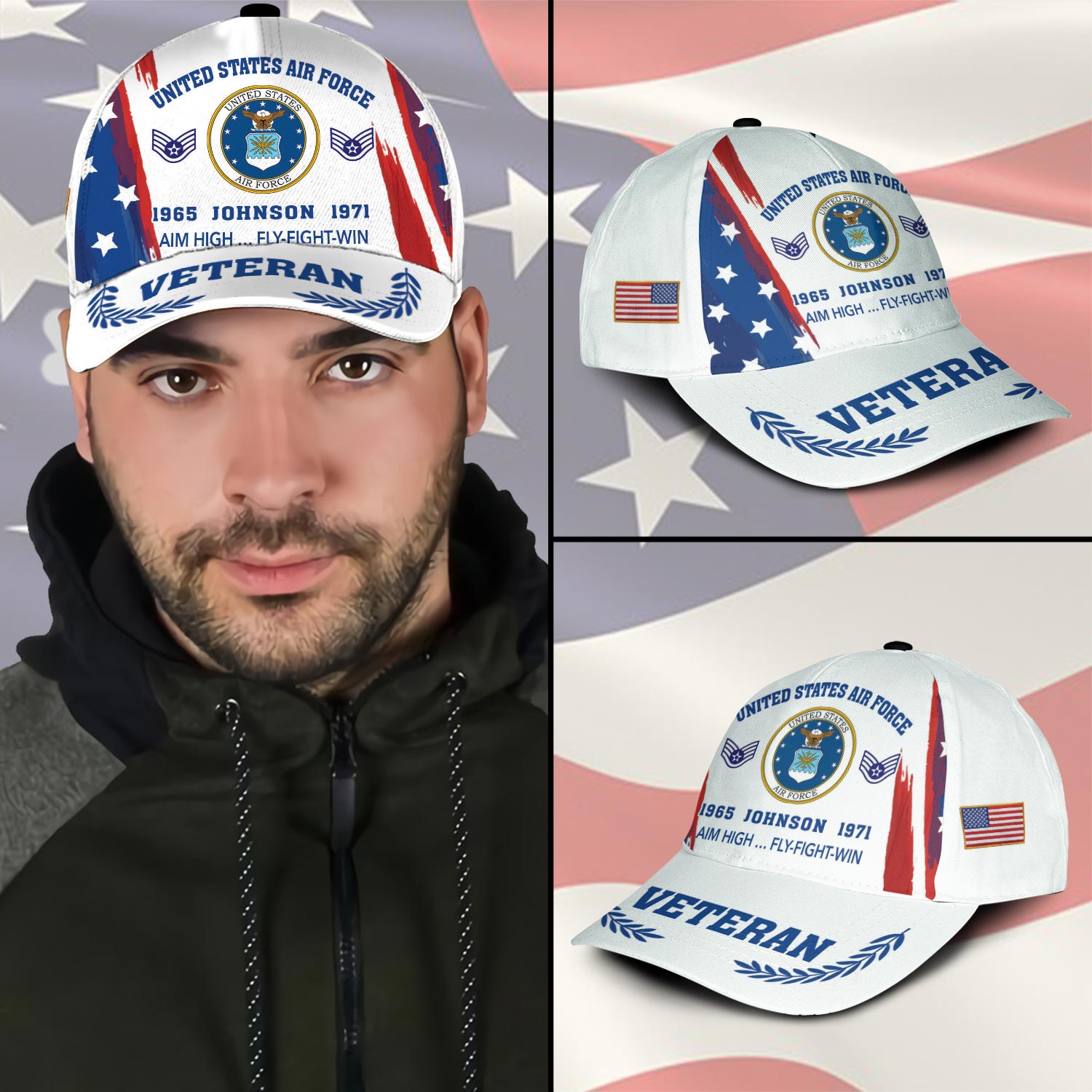 US Air Force, E 2 Air Force Airman - Classic Cap - Image 3
