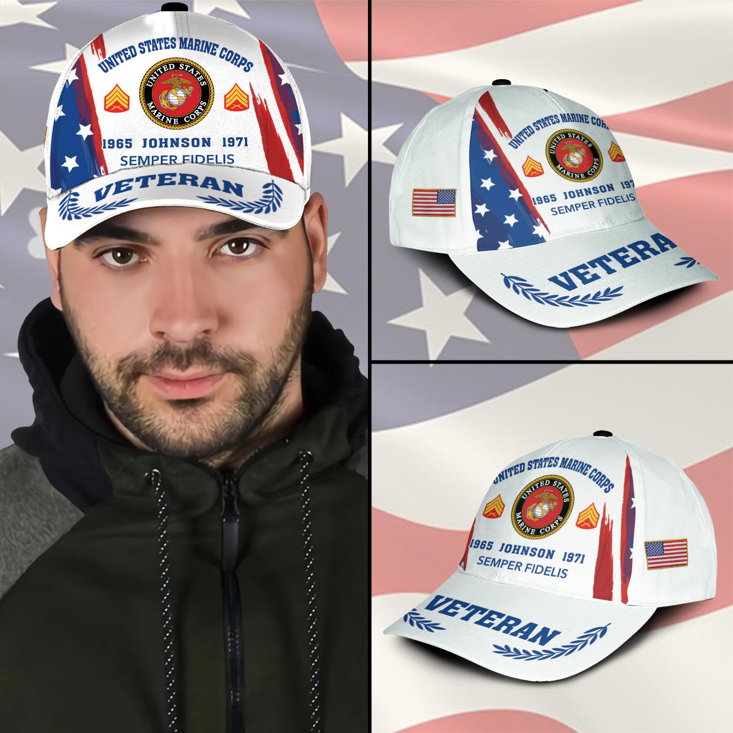 US Marine Corps, W 4 Marines Chief Warrant Officer 4 - Classic Cap - Image 3