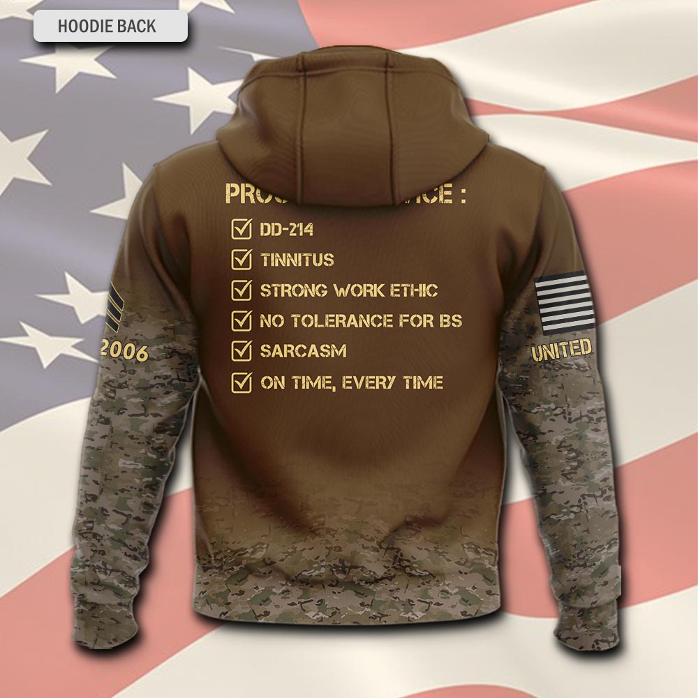 US Army, Honoring All Who Served - Hoodie - Image 3