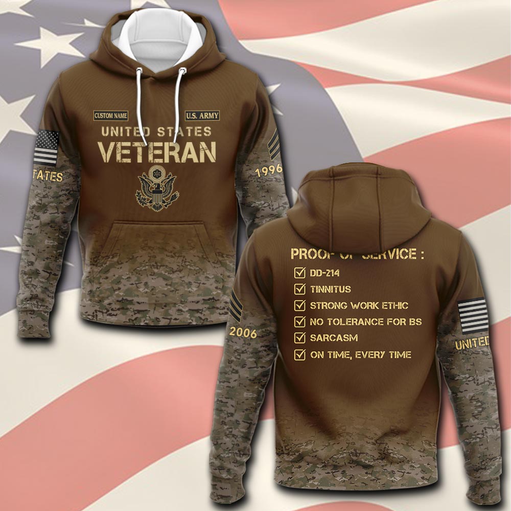 US Army, Honoring All Who Served - Hoodie