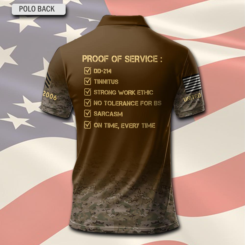 US Army, O 3 Army Captain - Polo Shirt - Image 3