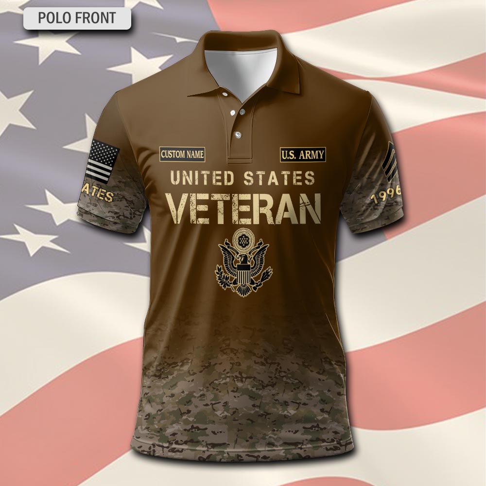 US Army, O 3 Army Captain - Polo Shirt - Image 2