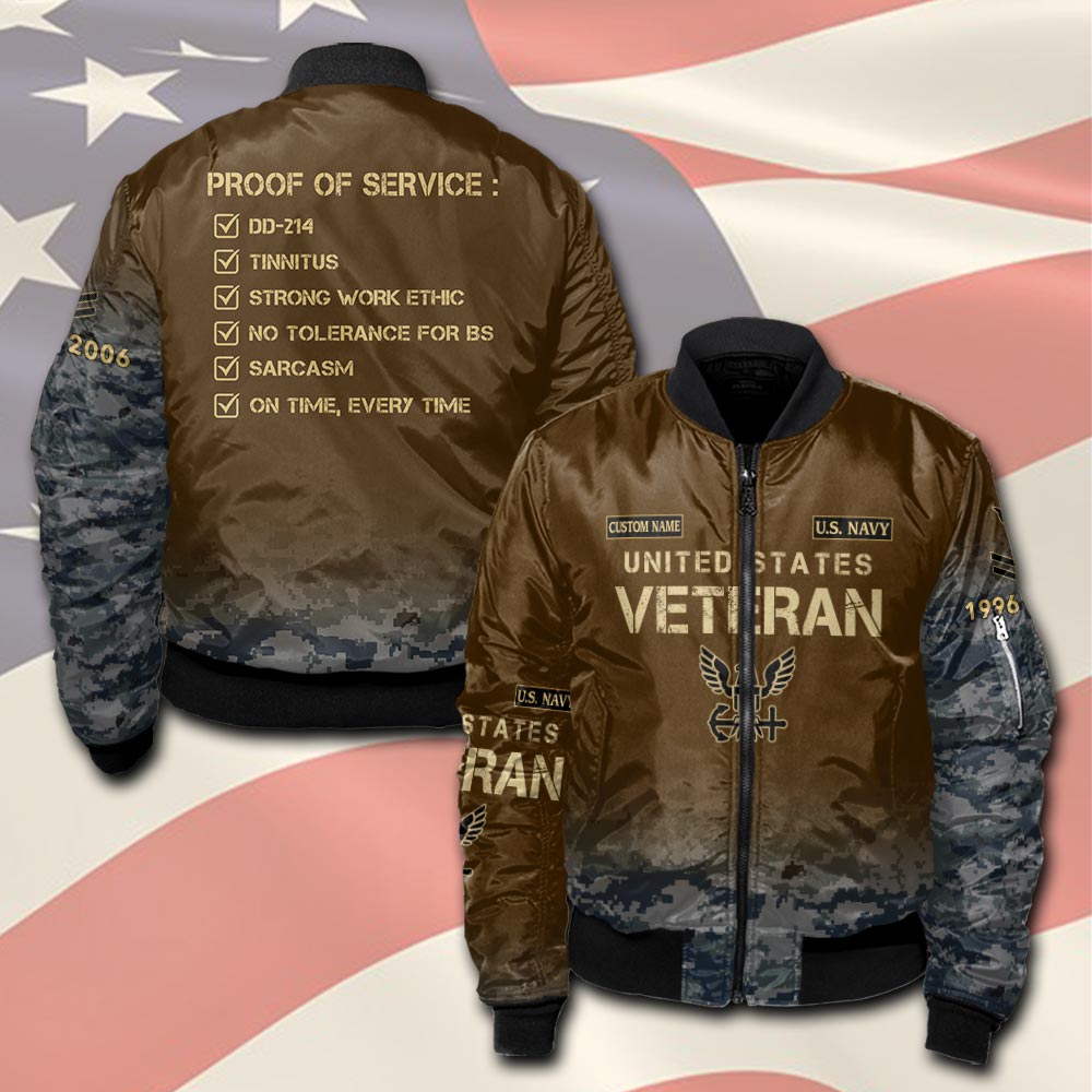 US Navy, Thank a Veteran - Bomber Jacket