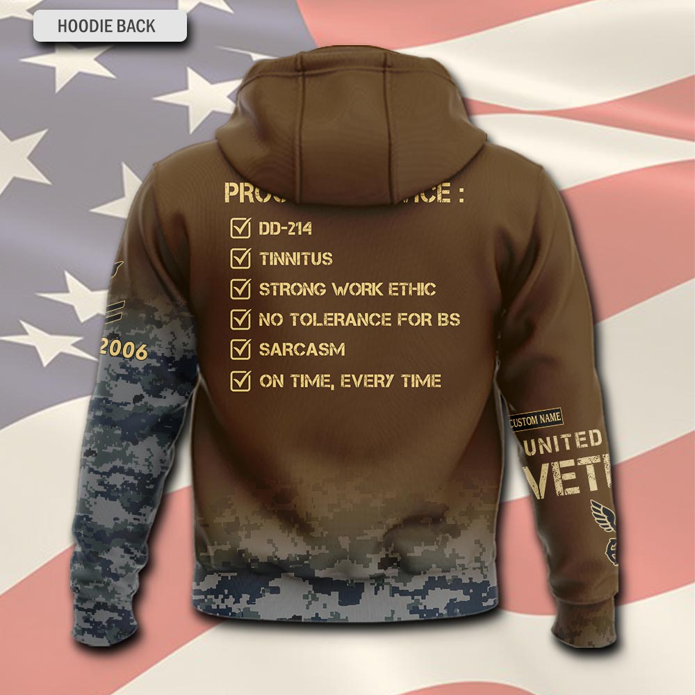 US Navy, E 6 Red - Hoodie - Image 3