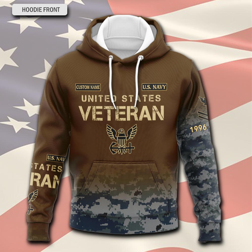 US Navy, E 6 Red - Hoodie - Image 2