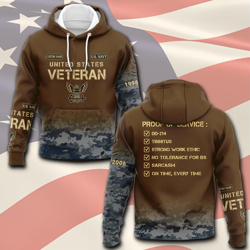 US Navy, E 6 Red - Hoodie