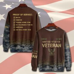 US Navy, Proud Veteran - Sweatshirt