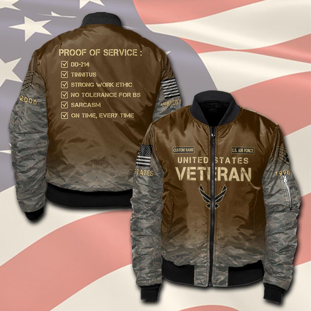 US Air Force , E 8 Air Force Senior Master Sergeant - Bomber Jacket