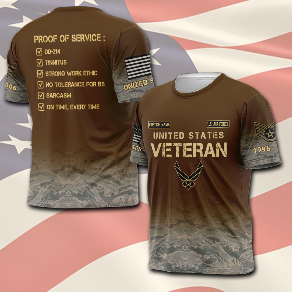 US Air Force , E 6 Air Force Technical Sergeant - T-Shirt