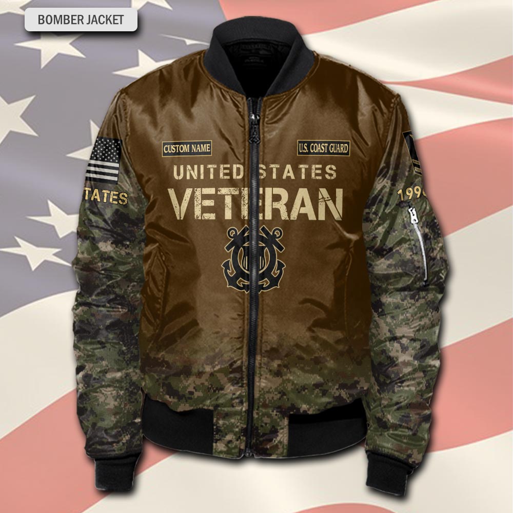 US Coast Guard, E 5 Gold - Bomber Jacket - Image 2