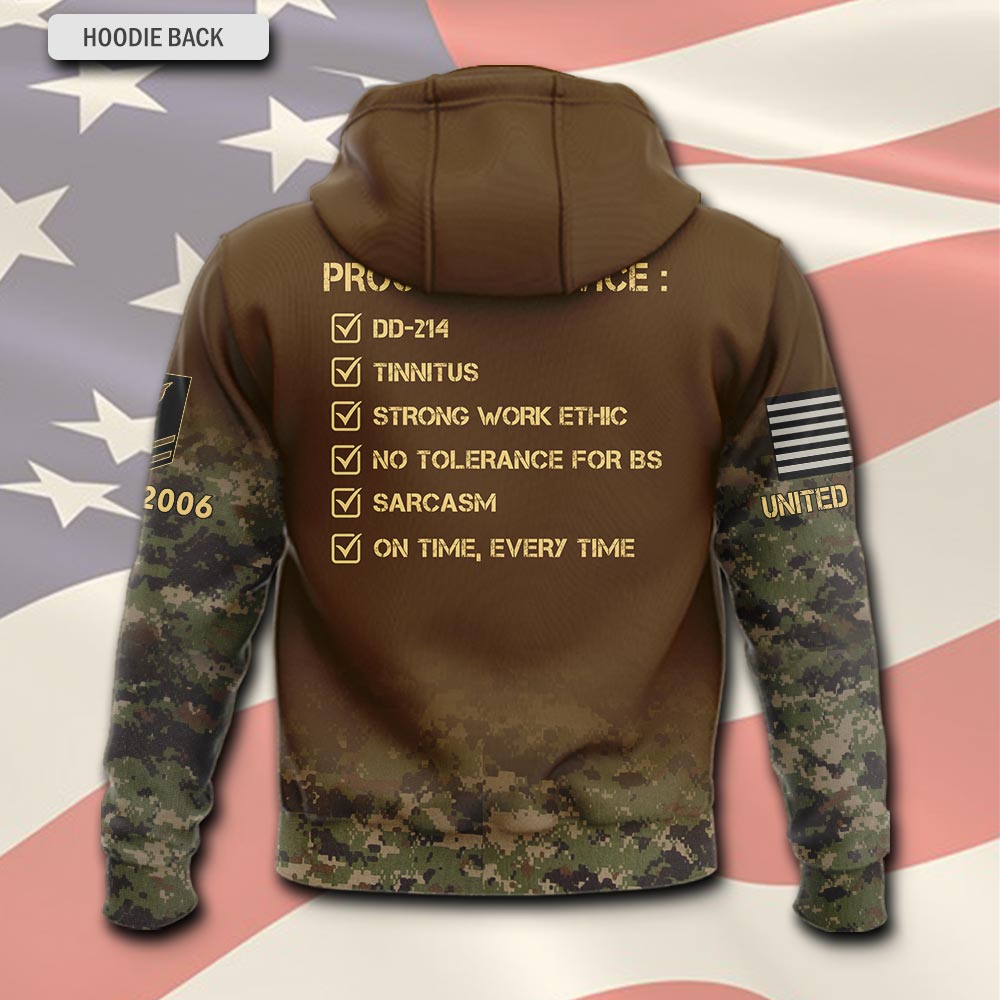 US Coast Guard, E 5 Red - Hoodie - Image 3