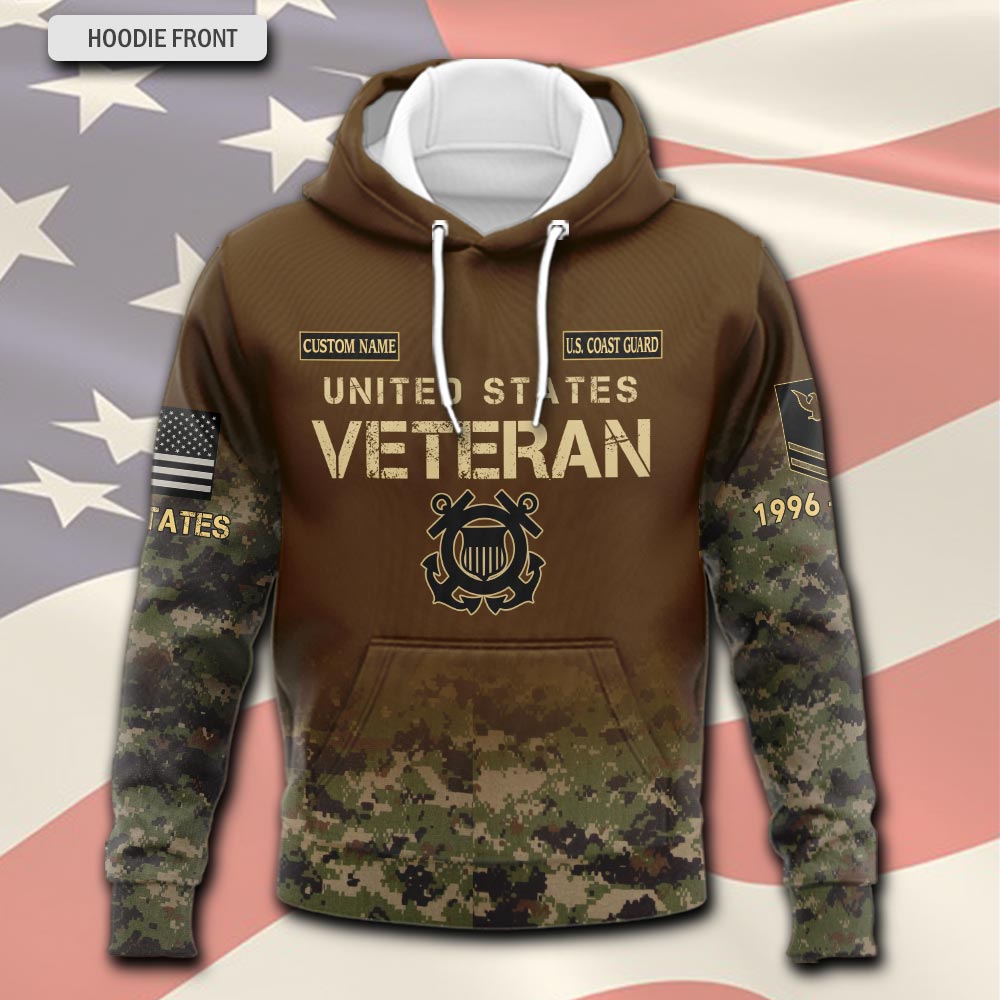 US Coast Guard, E 5 Red - Hoodie - Image 2