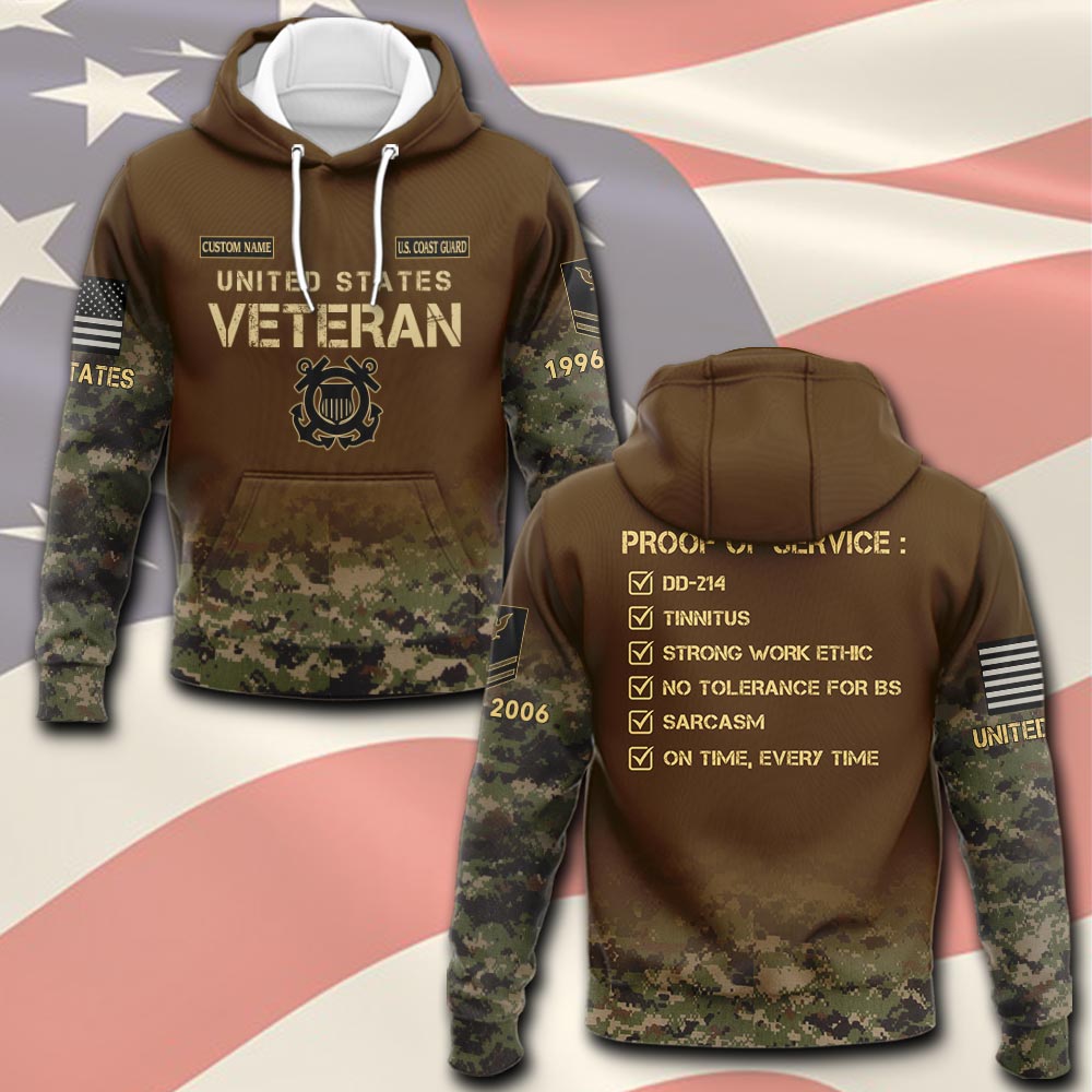 US Coast Guard, E 5 Red - Hoodie