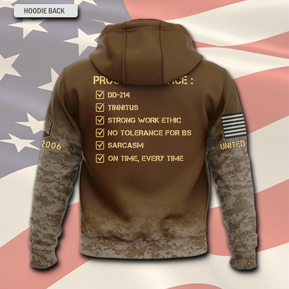 US Marine Corps, W 3 Marines Chief Warrant Officer 3 - Hoodie - Image 3