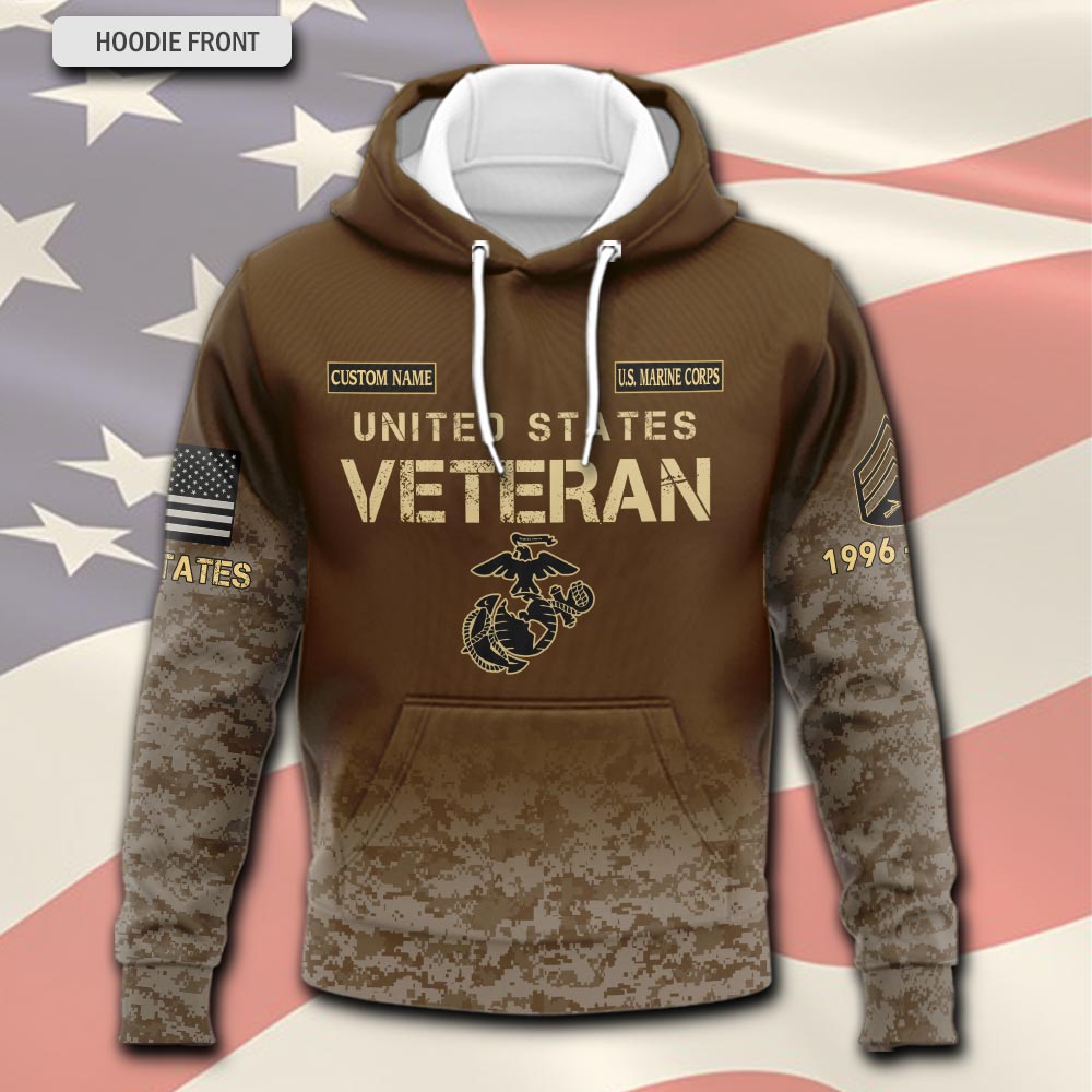 US Marine Corps, W 3 Marines Chief Warrant Officer 3 - Hoodie - Image 2