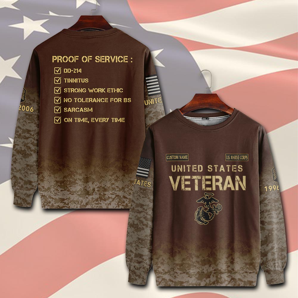 US Marine Corps, E 8 Marines First Sergeant - Sweatshirt