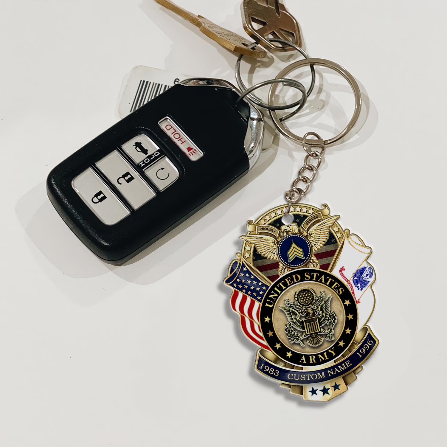 US Army, Proud To Have Served - Acrylic Keychain - Image 3