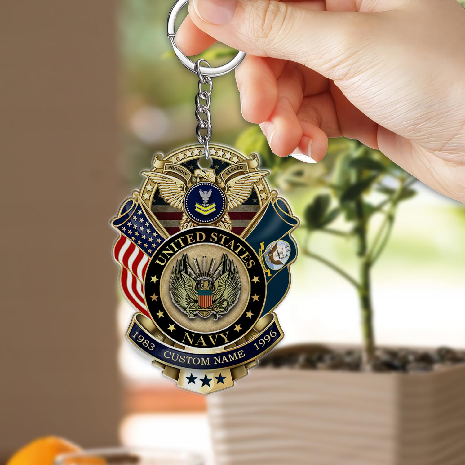 US Navy, All Gave Some, Some Gave All - Acrylic Keychain - Image 2
