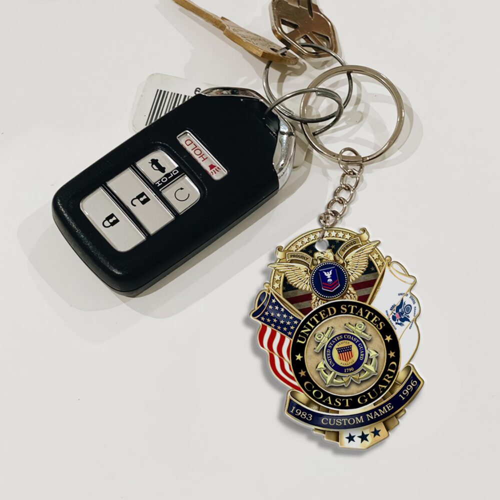 US Coast Guard, Semper Paratus - Acrylic Keychain - Image 3