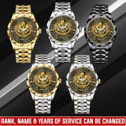 US Army, E 4 Army Corporal - Diamond-Cut Bezel Watch