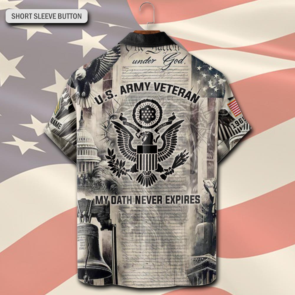 US Army, Honoring All Who Served - Short Sleeve Button Shirt - Image 3