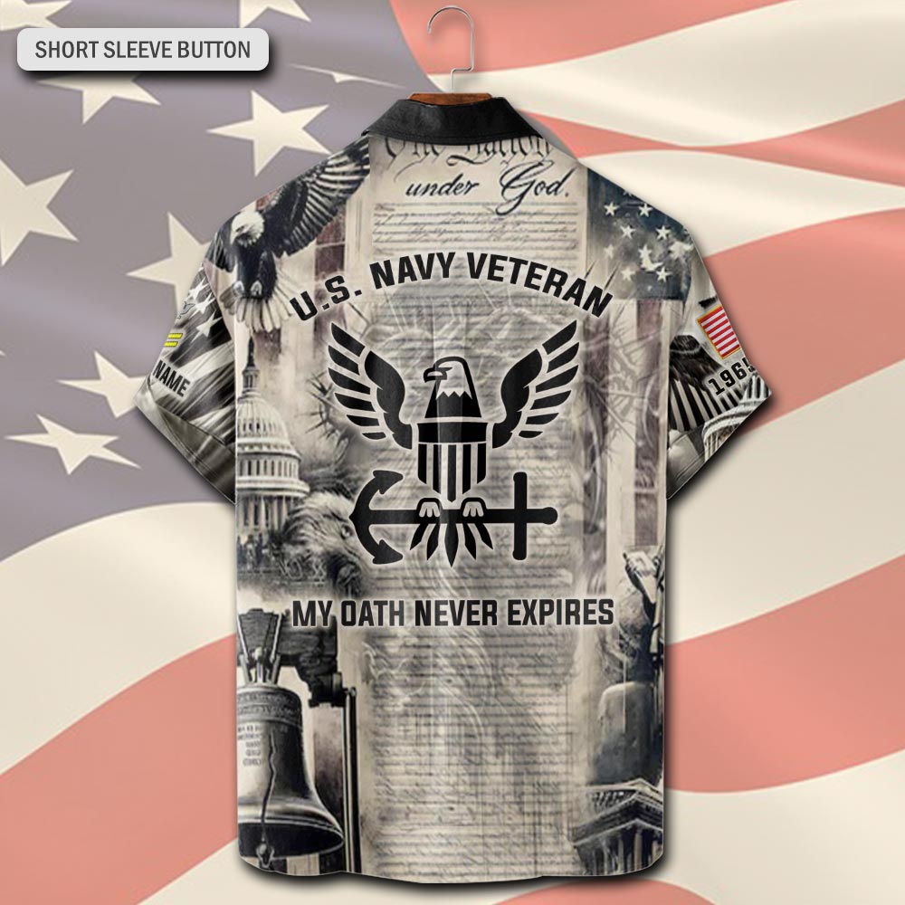 US Navy, Served With Pride - Short Sleeve Button Shirt - Image 3