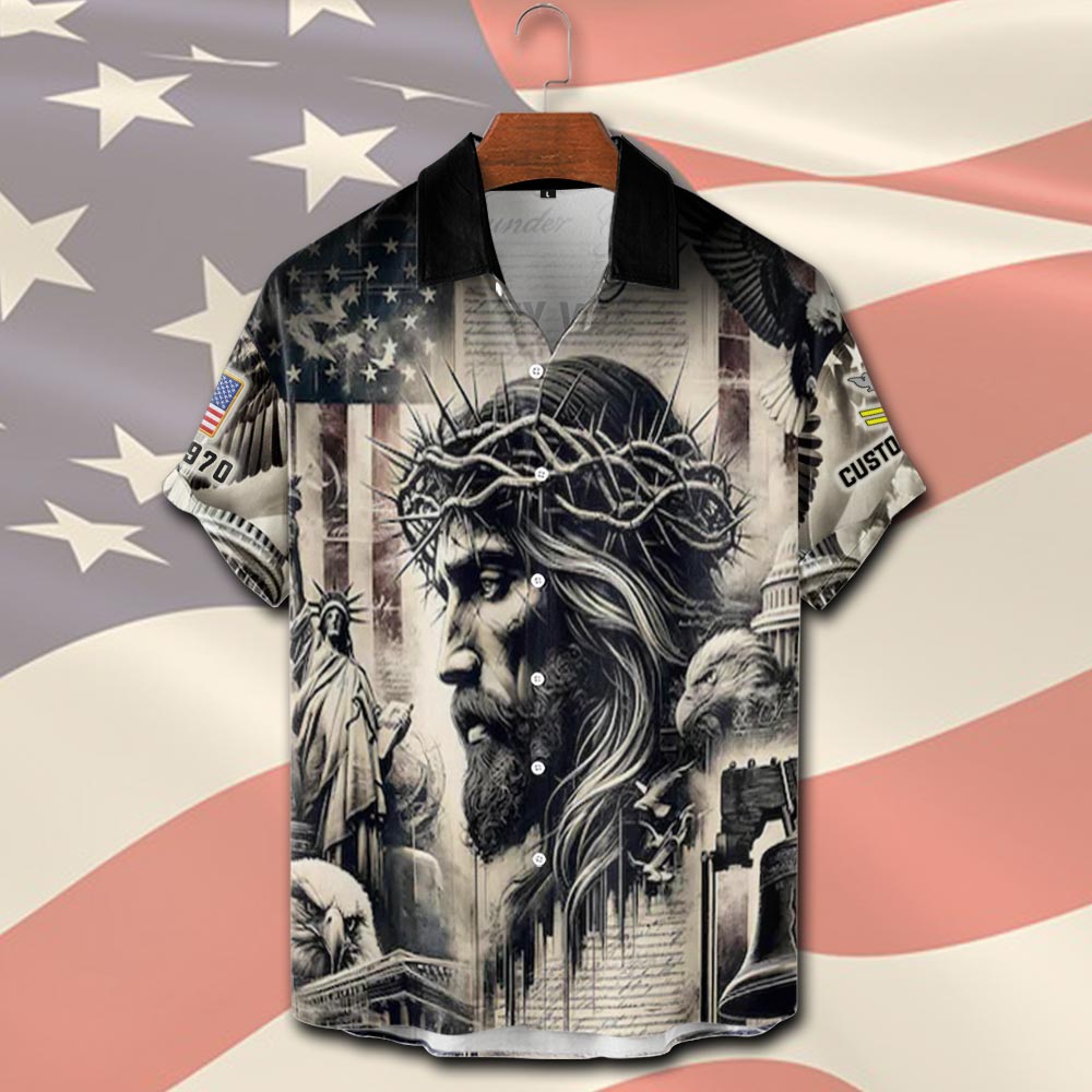 US Navy, Served With Pride - Short Sleeve Button Shirt - Image 2