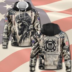 US Coast Guard, American By Birth, Veteran By Choice - Hoodie