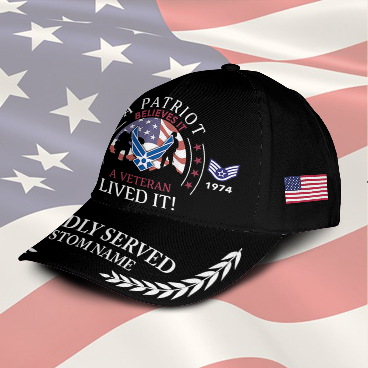 US Air Force, E 6 Air Force Technical Sergeant - Classic Cap - Image 2