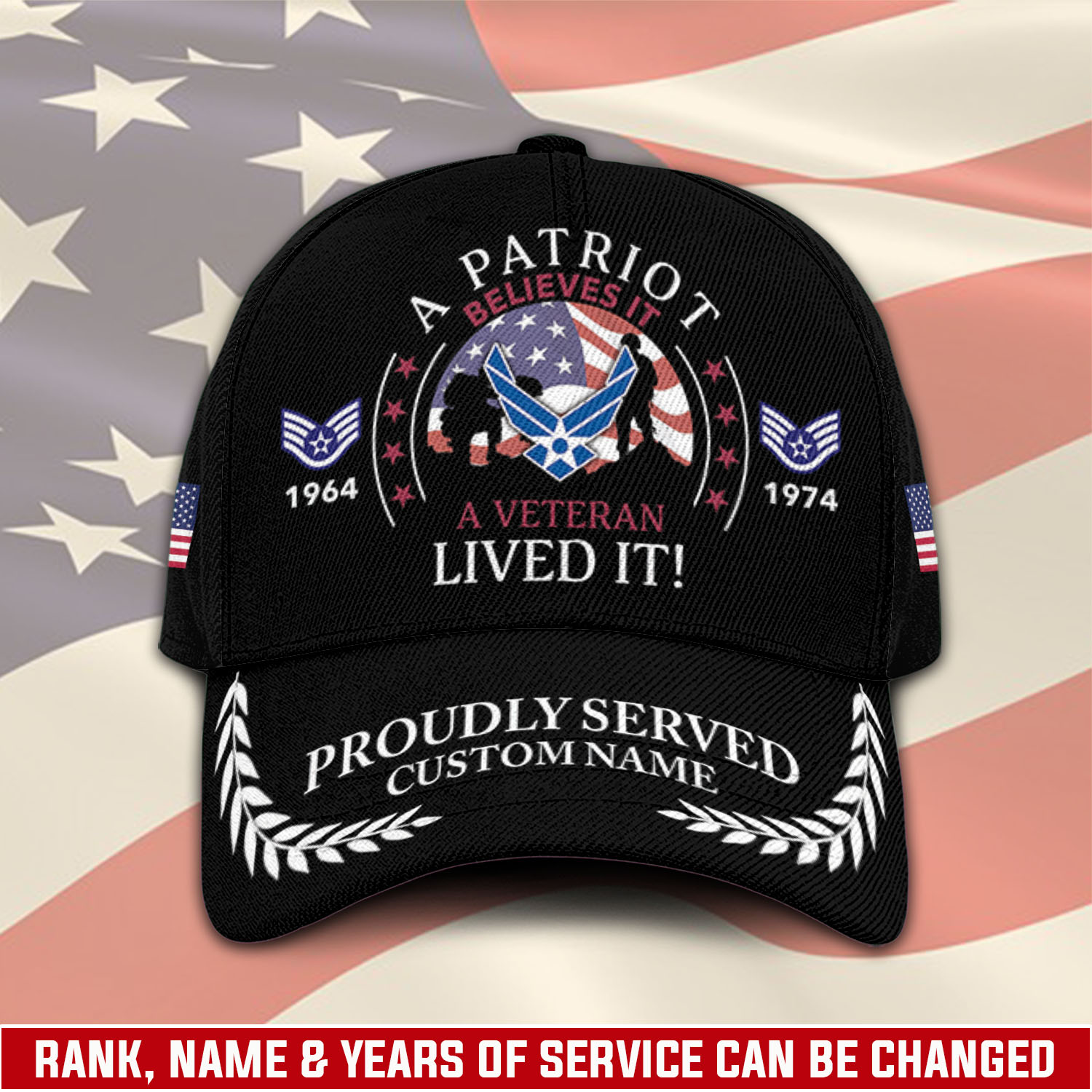 US Air Force, E 6 Air Force Technical Sergeant - Classic Cap