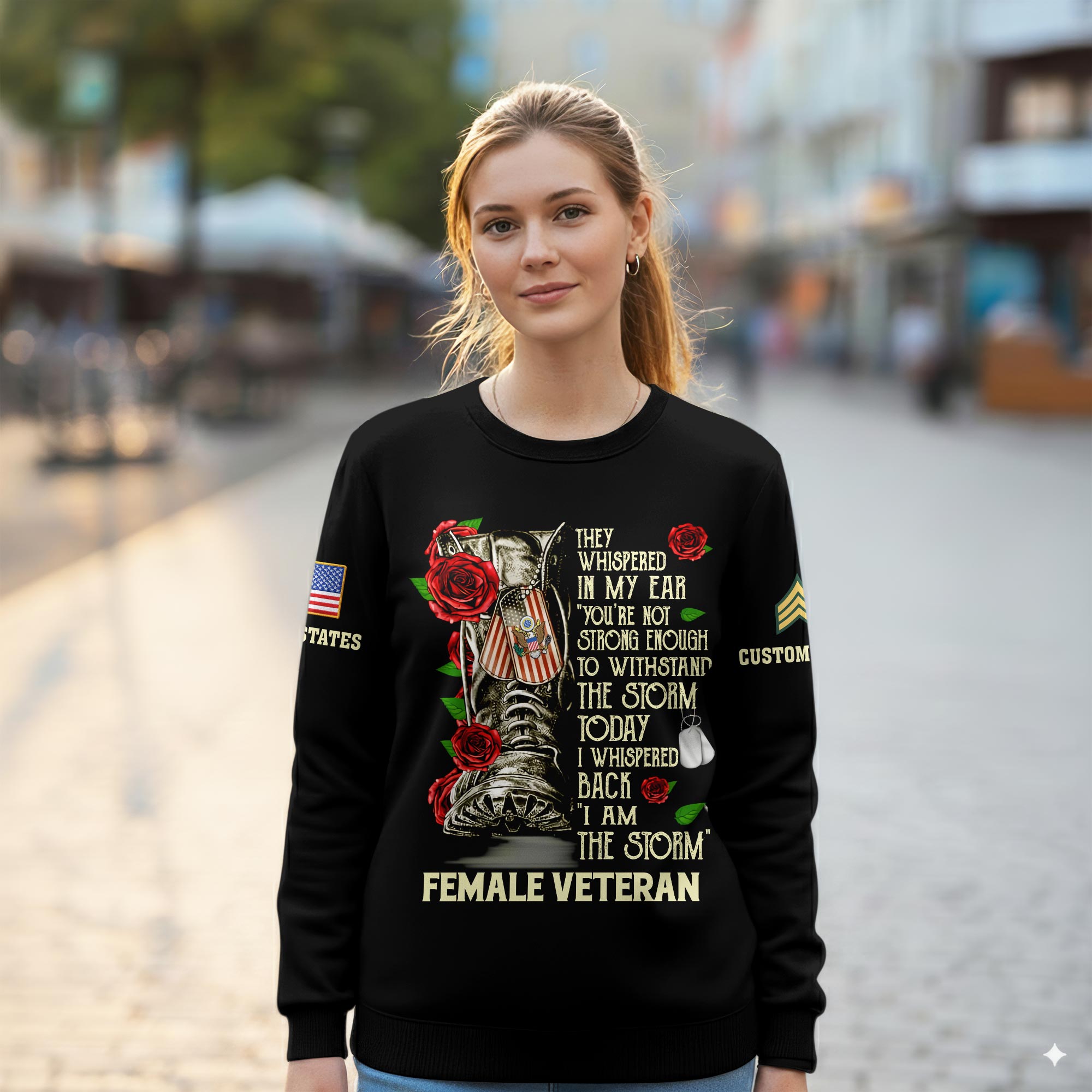 US Army, O 5 Army Lieutenant Colonel - Women Sweatshirt - Image 2
