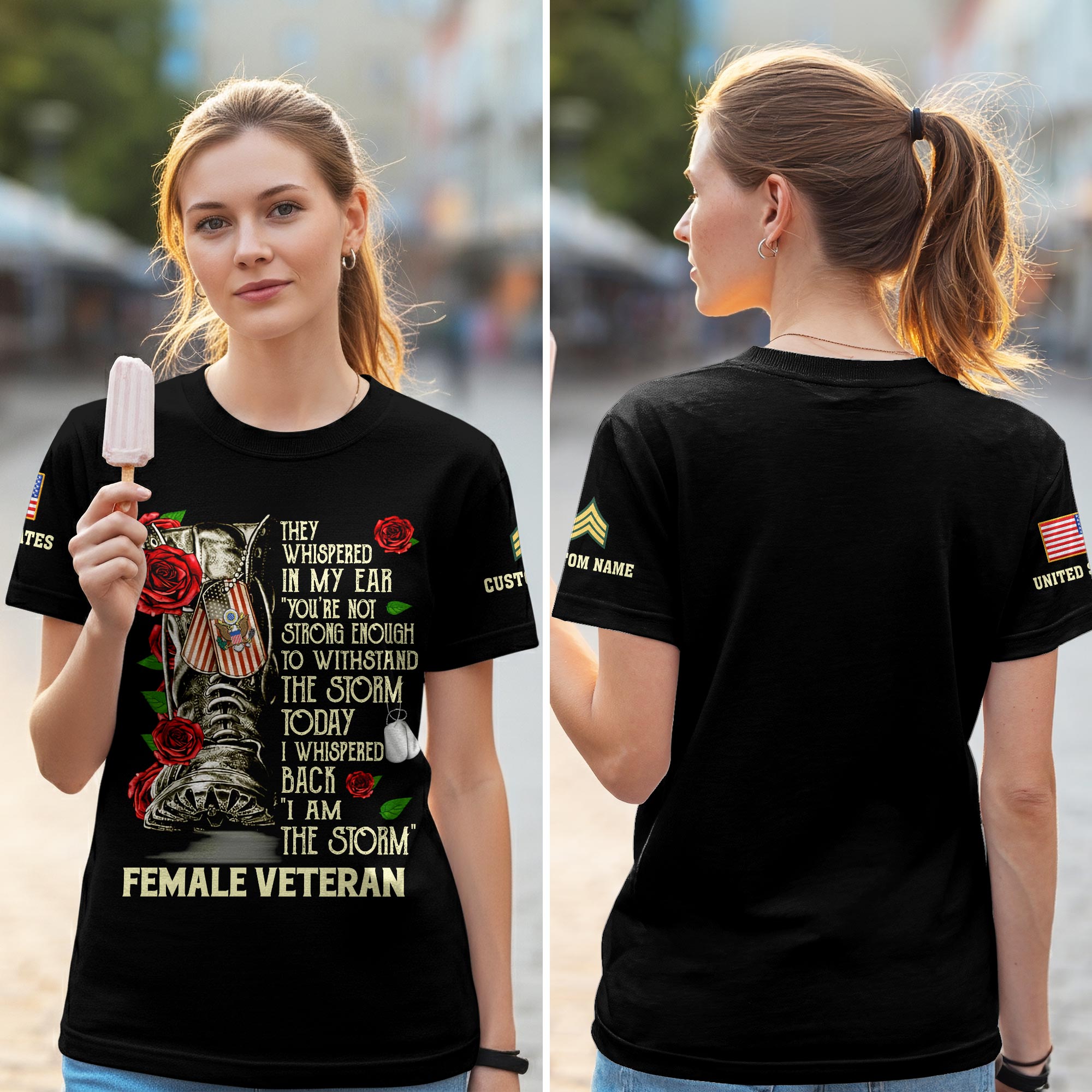 US Army, Thank a Veteran - Women T-Shirt