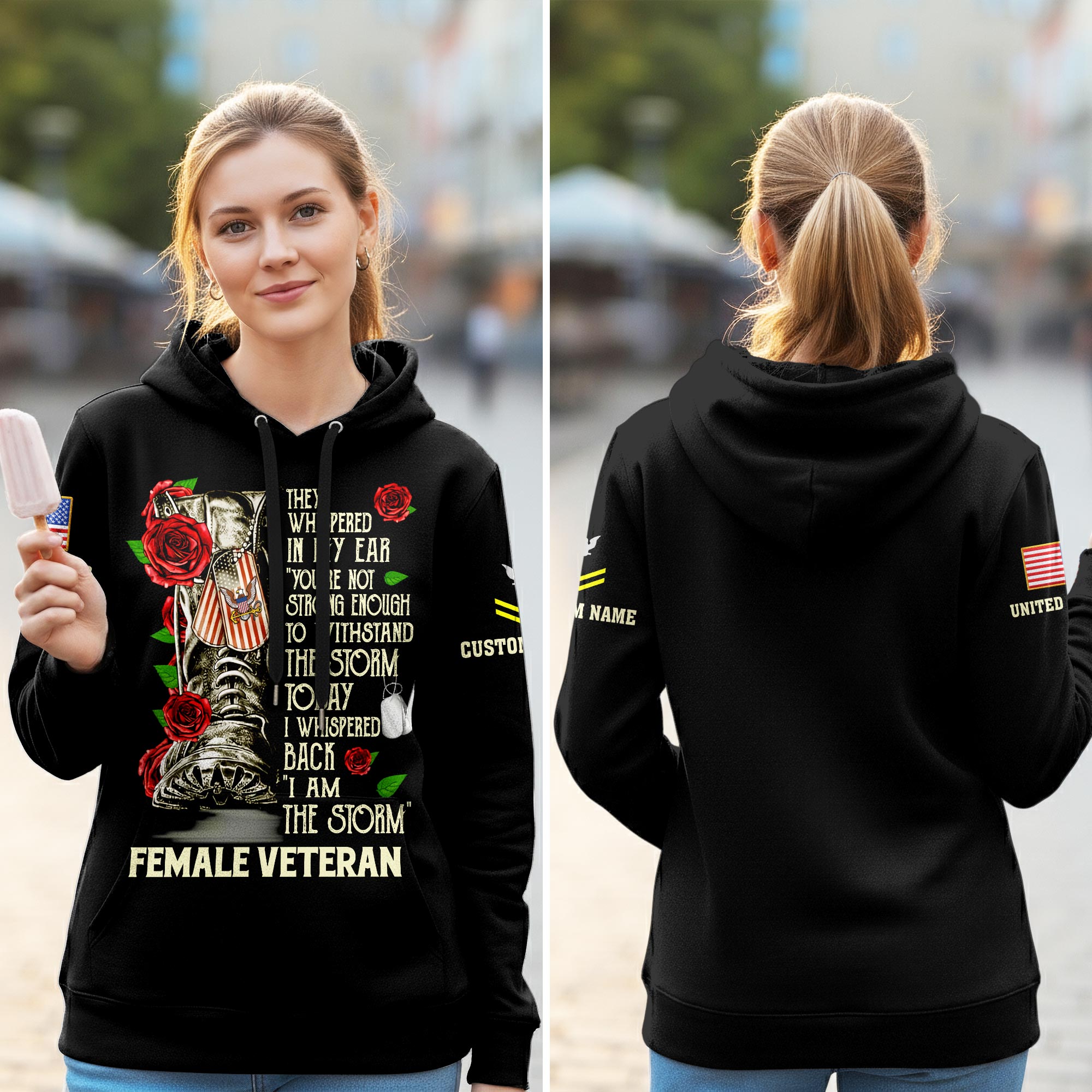 US Navy, Remember - Honor - Respect - Women Hoodie
