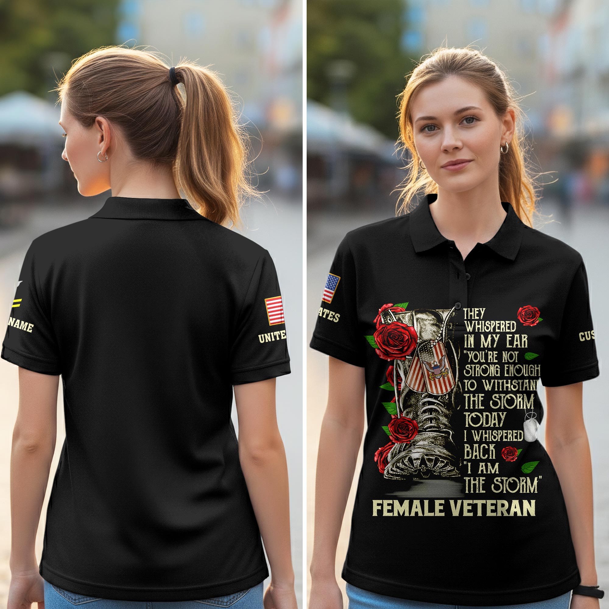 US Navy, Defender of Freedom - Women Polo Shirt