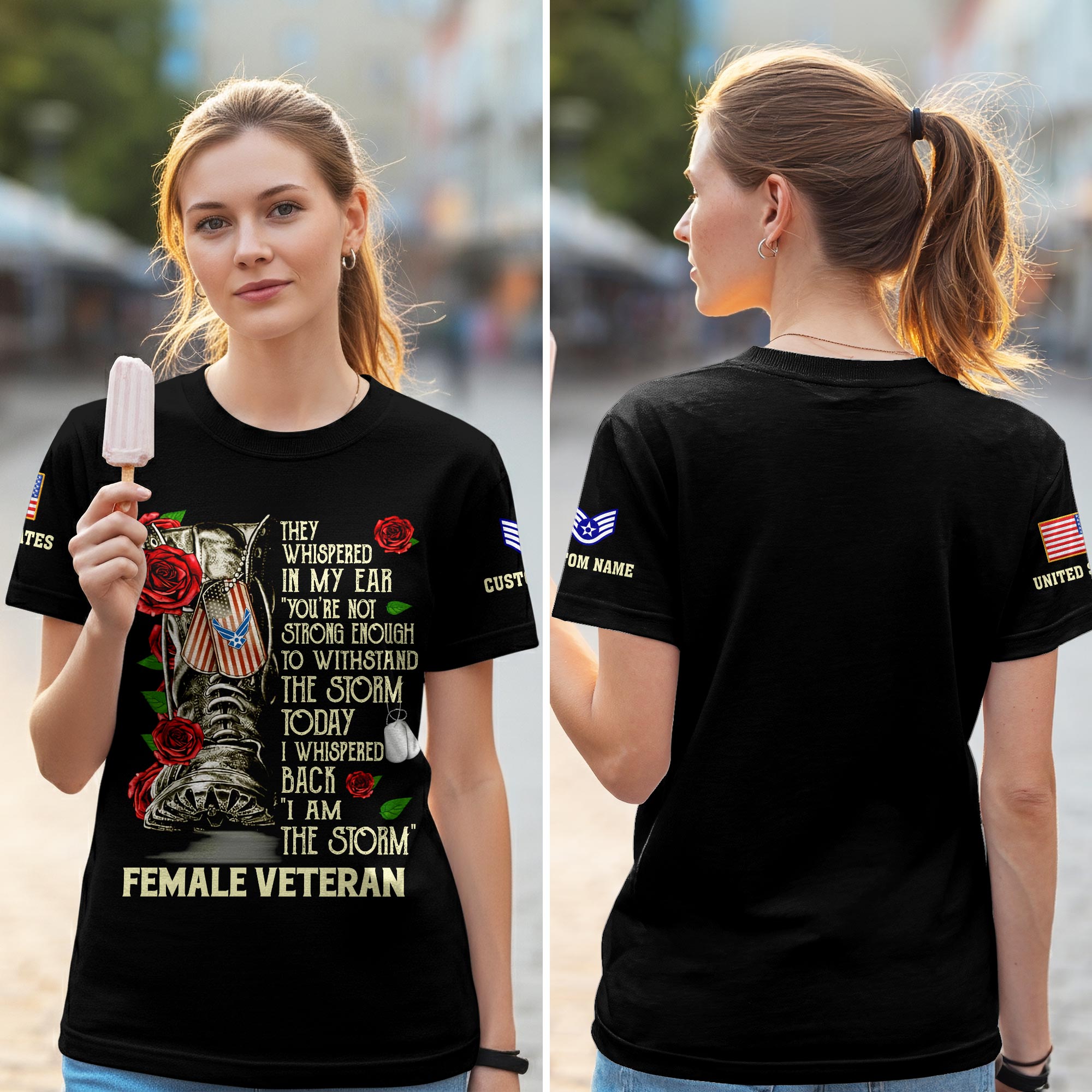 US Air Force , Proud Veteran - Women T-Shirt