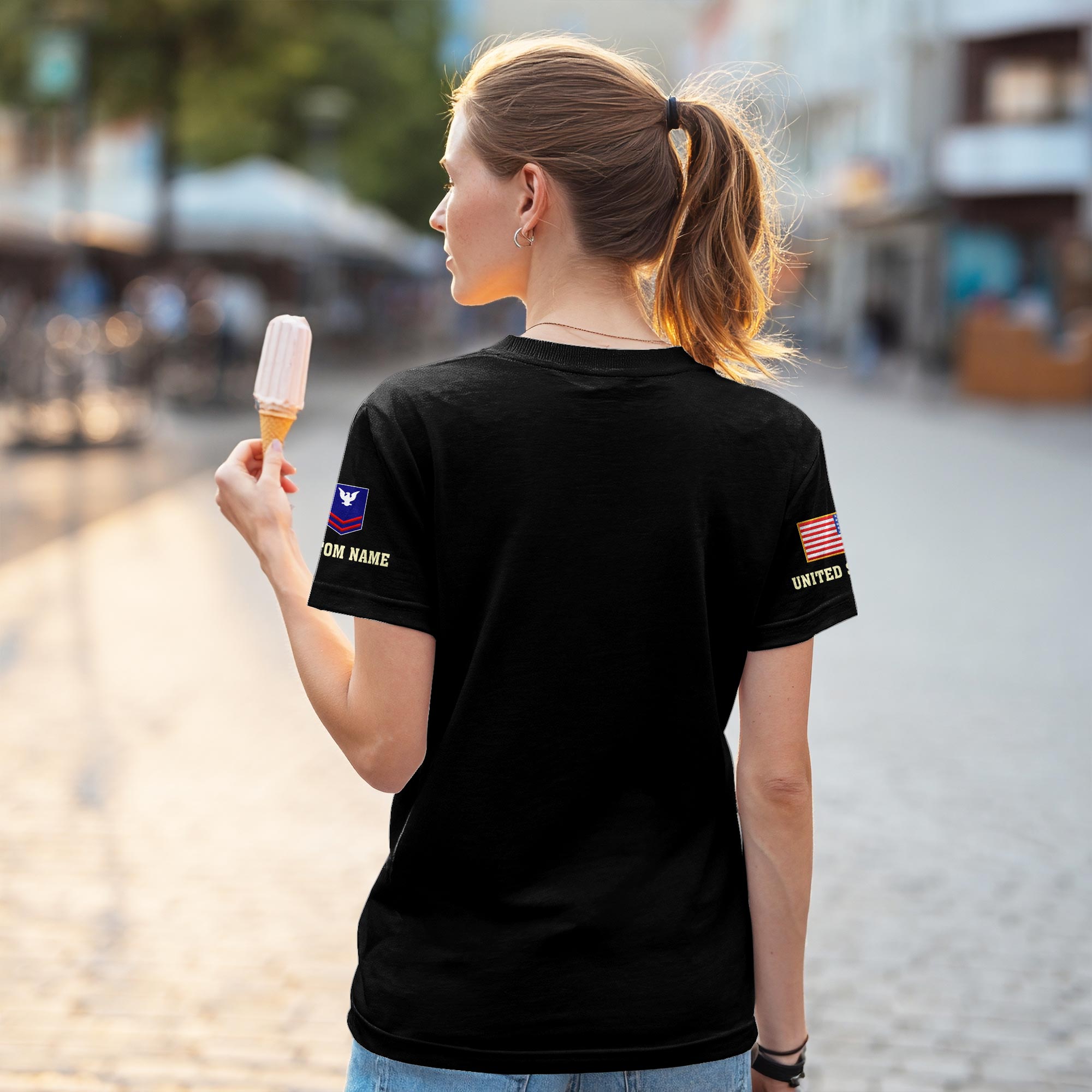 US Coast Guard, E 7 Gold - Women T-Shirt - Image 3