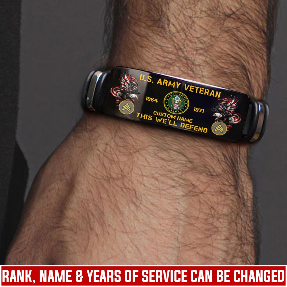 US Army, Honor, Duty, Service - Bracelet