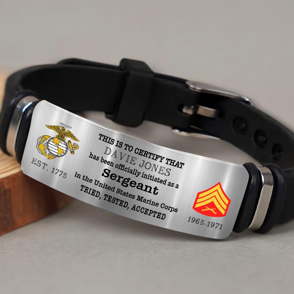 US Marine Corps, Remember - Honor - Respect - Bracelet - Image 3