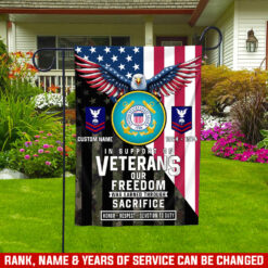 US Marines, Proud Veteran - Garden Flag