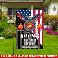 US Navy, Honor, Duty, Service - Garden Flag