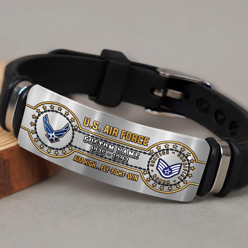 US Air Force , American By Birth, Veteran By Choice - Bracelet - Image 3