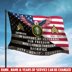 US Army, O 3 Army Captain - Flying Flag 3×5 Feet(90×150 Cm)