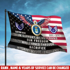 US Air Force , Once An Airman, Always An Airman - Flying Flag 3×5 Feet(90×150 Cm)