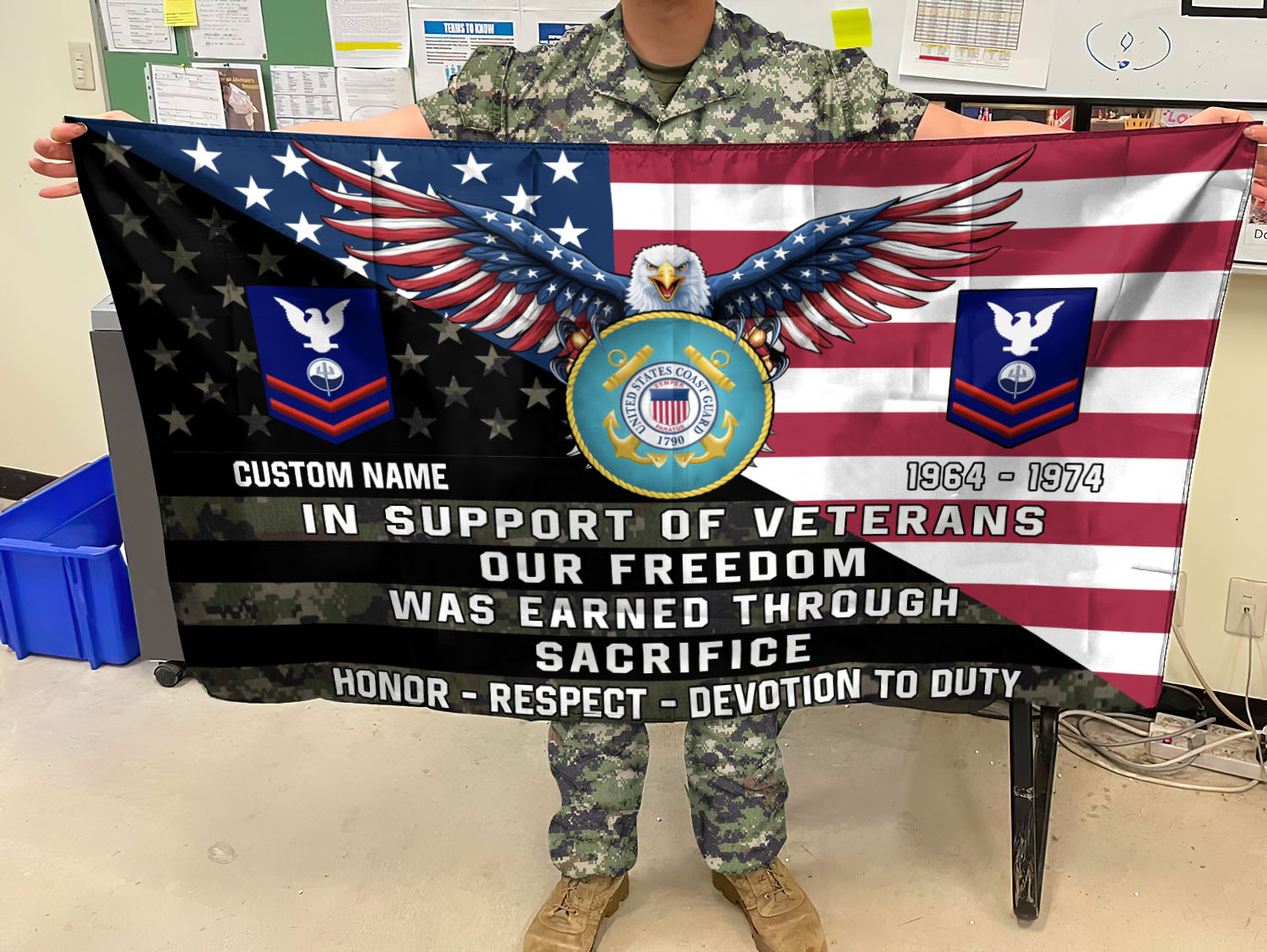 US Coast Guard, Always Ready - Flying Flag 3×5 Feet(90×150 Cm) - Image 3