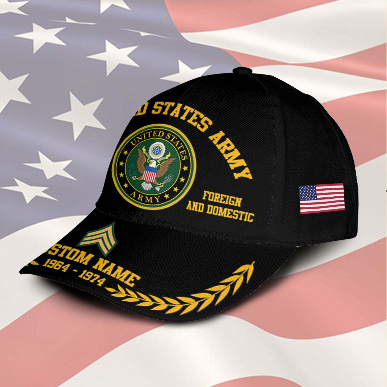 US Army, E 8 Army Master Sergeant - Classic Cap - Image 2